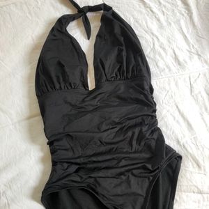 Black one piece swimsuit